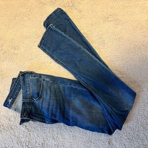 Old Navy Women's Straight Leg Jeans - Dark Blue